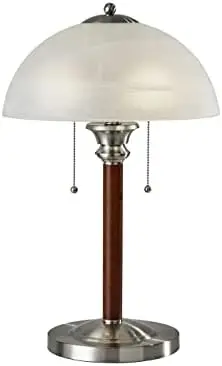 

Lexington 22.5" \u2013 Lighting Fixture with Walnut Wood Body, Smart Switch Compatible Lamp. Home Improvement Equipment Sensor