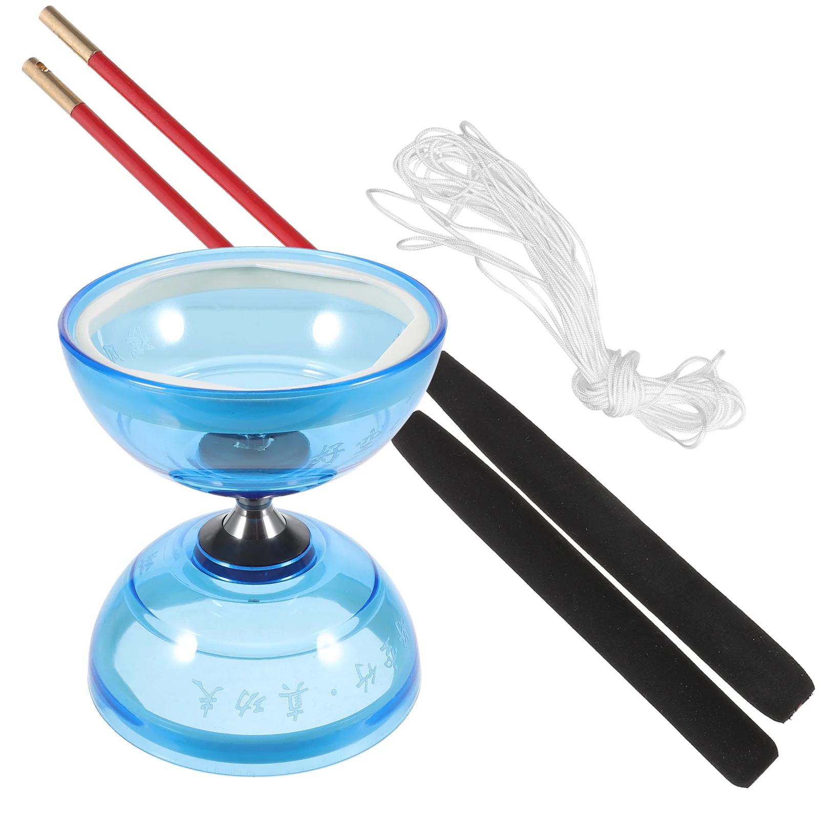 Crystal Bearing Diabolo Toys Beginner Juggling Trick Chinese Yoyo Soft Diabolo Toy