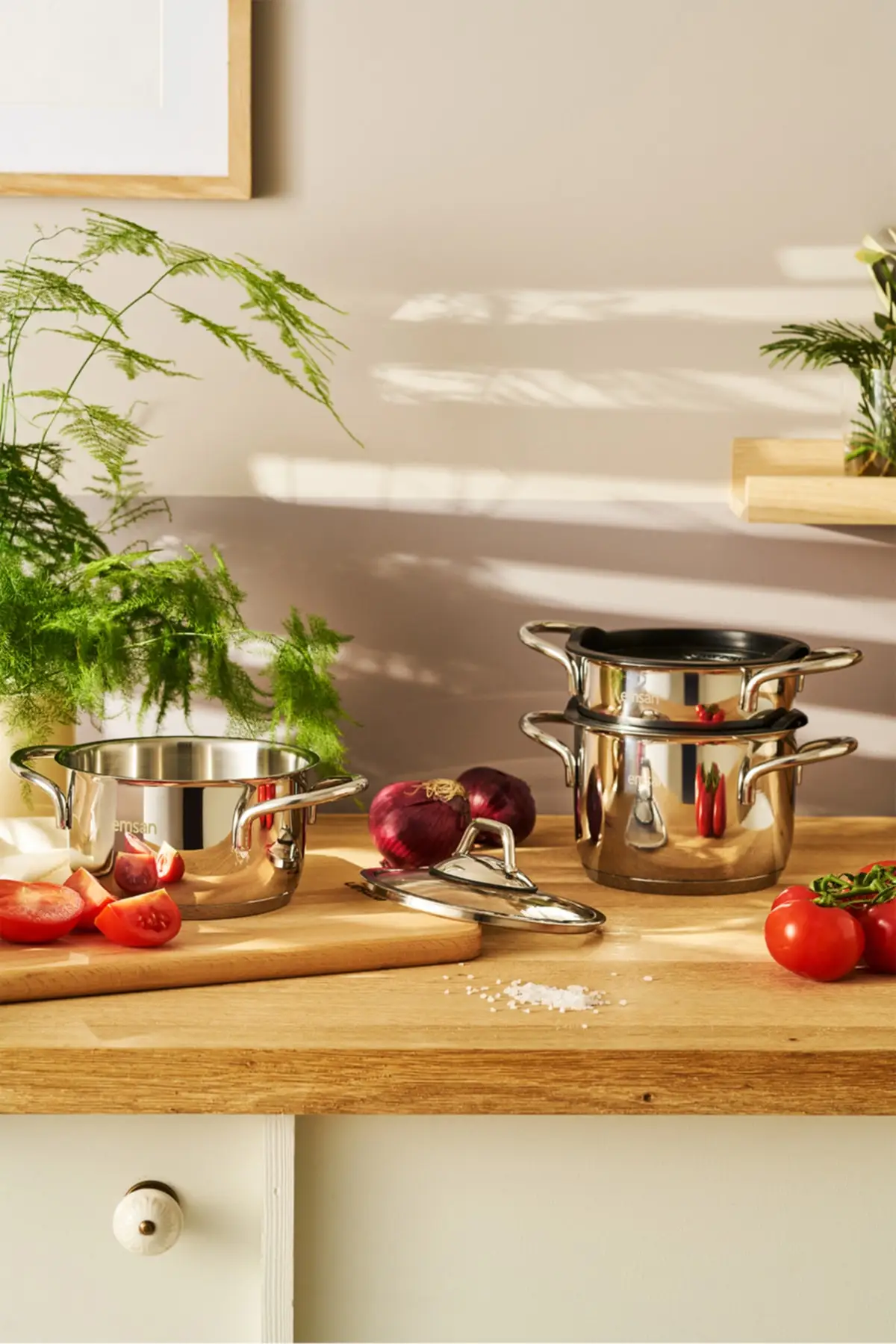 

Easy Life Hide Cooker 6 Pcs Mini Cookware Set Black
