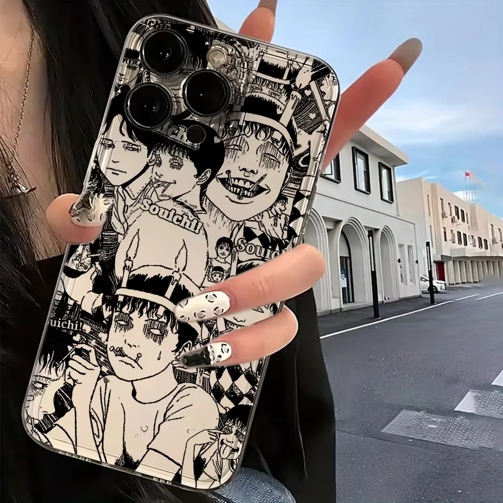 Junji Ito Horror Manga Tomie Transparent Phone Case
