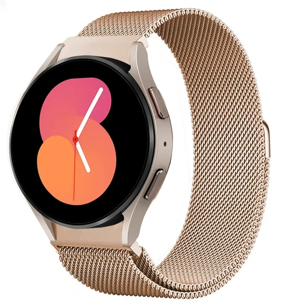 Elegant Milanese Loop Bracelet for Smartwatches, No Gaps Design, Stainless Steel Band in Multiple Sizes
