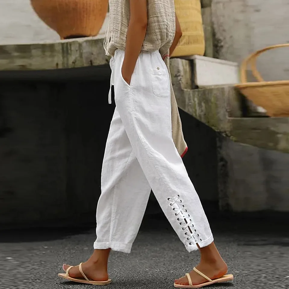 19SO 24/7 wide white pants Lサイズワイドパンツ