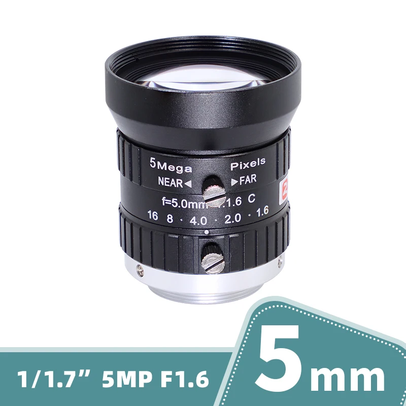 8mm Makro objektiv 5mp c Mount Objektiv 2/3 Zoll imx178 imx226 Sensor manuelle Iris Bild verarbeitung verzerrung armes CCTV-Objektiv für Kamera – Detail 3