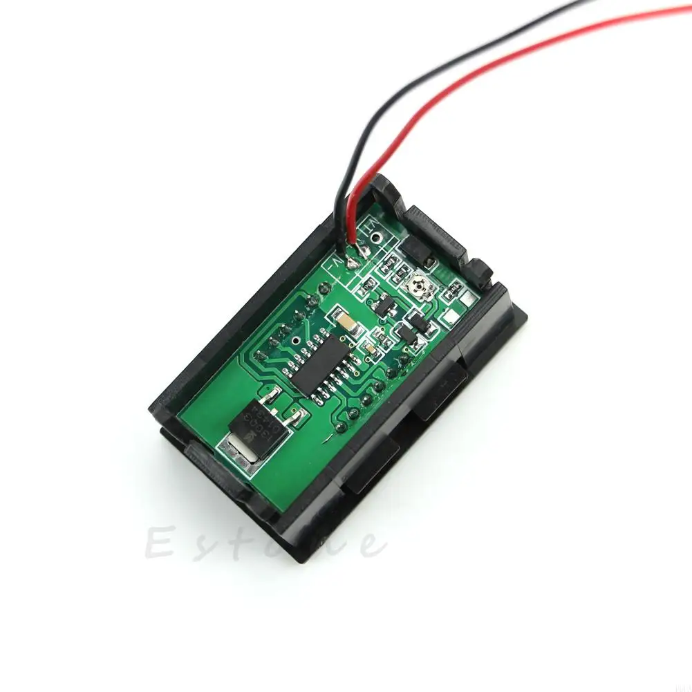 P9FA Mini for DC 5-120V Voltmeter LED Panel 3-Digital Display Meter 2-wire