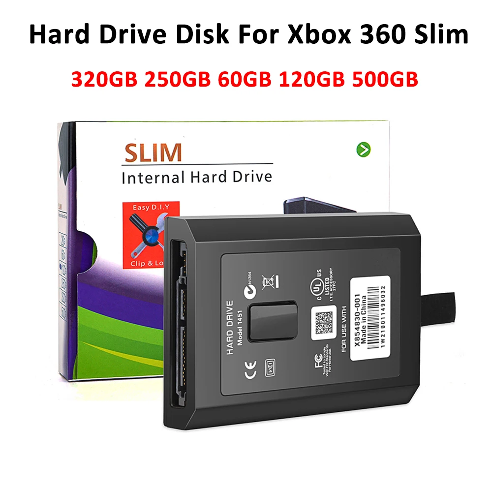 Disco Rigido Da 320Gb 250Gb 60Gb 120Gb 500Gb Per Console Di Gioco Slim Xbox 360 Disco Rigido Interno Hdd Per Microsoft Xbox 360 Slim