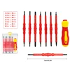 Electrician Repair Tools Kit 13pcs 1000V Changeable Insulated Screwdrivers Set with Magnetic Slotted Phillips Pozidriv Torx Bits 5
