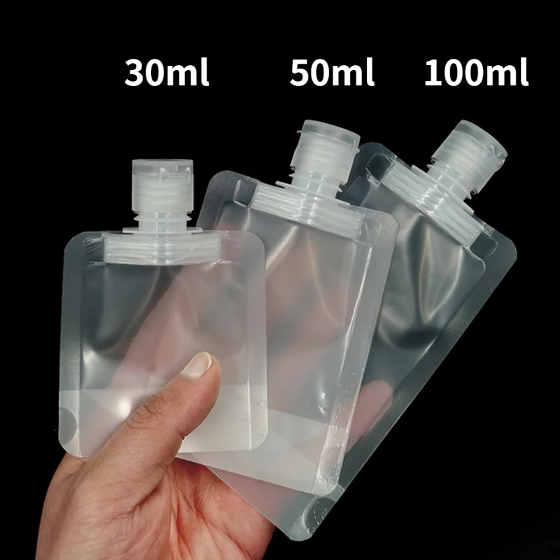 Travel-Sized Refillable Cosmetic and Toiletry Bags