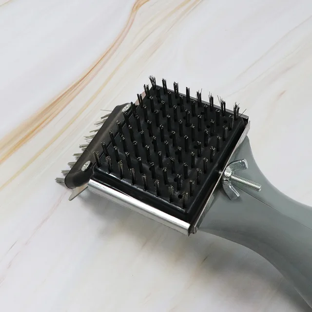 Bbq Grilltisztító Kefe Kaparó Kézi Gőz Grill Tartozékok Barbecue Főzőtisztító Szerszám Alkalmas Gázszénre Bbqtool - Image 5