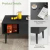 Lift Top Coffee Tables for Living Room, Small Modern Wooden Center Tables with Storage Shelf and Hidden Compartment 6