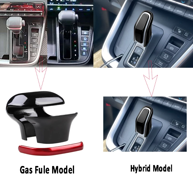 

Черные аксессуары для интерьера из АБС-пластика для Toyota с изображением Ноя Вокси 90 серии 2022 2023, ручка переключения передач, накладка на рукоятку, отделка, наклейка