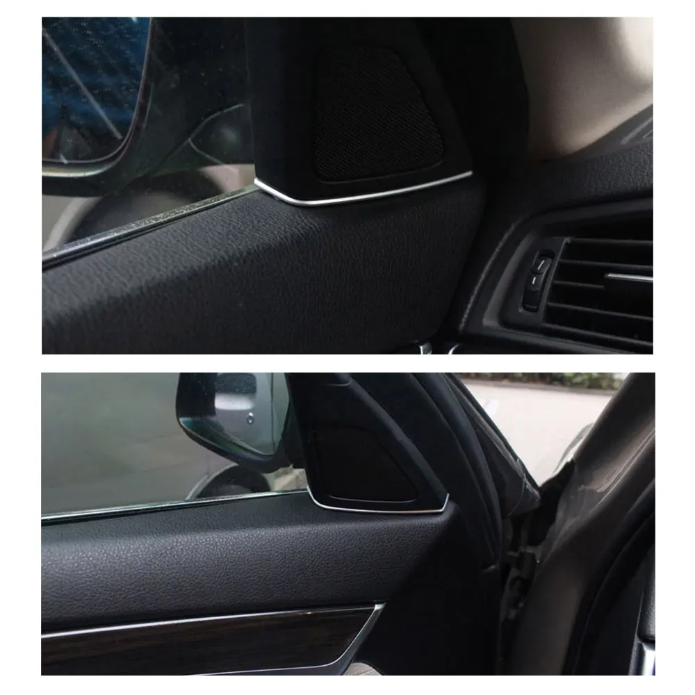 2Pcs Auto Tweeter Gap Plug Car Front Door Speaker Cover Gap Decorativo Trim Per Bmw Serie 5 F10 2011-2017 Accessori