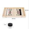 Two Players Against Wooden Billiard Board Game Fun Family Parent-Child Interactive Catapult Competitive Educational Set Toys 1