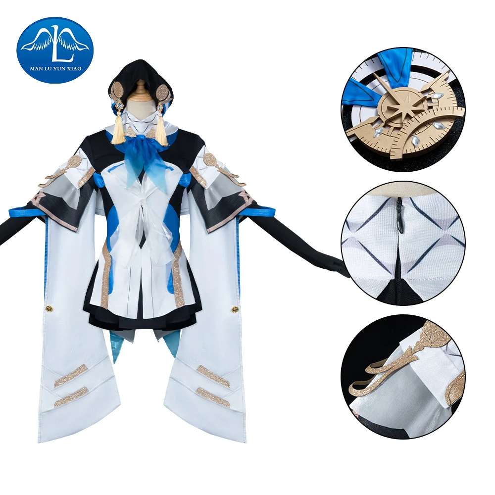 

Honkai Star Rail Pelageya Sergeyevna Cosplay Custome Pelageya White Dress Halloween Anime Cosplay Costume Women