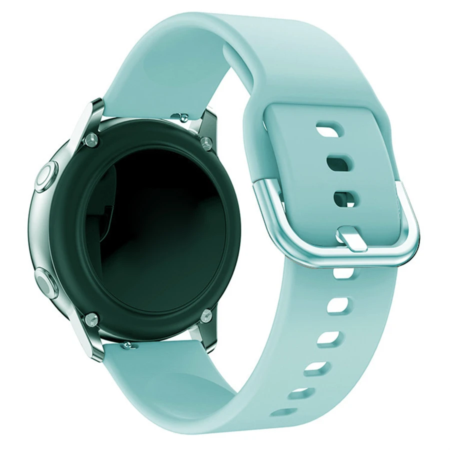 

20MM 22MM Silicone Strap for Samsung Galaxy Watch 4 Classic 46mm Active 2 3 Gear S3 Amazfit Smart Watchband Huawei watch GT 2/3
