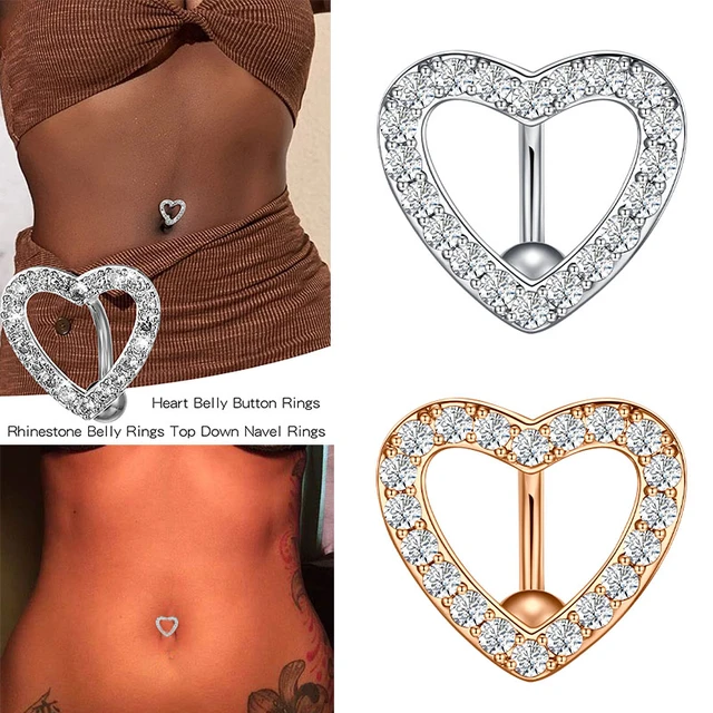 Heart Shield Belly Button Ring Belly Button Rings & Bars — Belly Bling