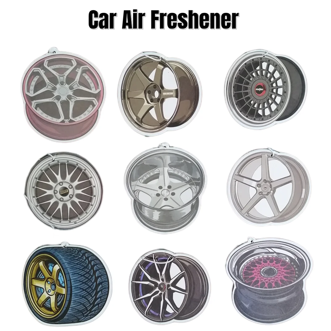 

Air Freshener Hanging JDM Culture Series Car Rear View Solid PaperAutomotive tire and hub modeling Diffuser Interior