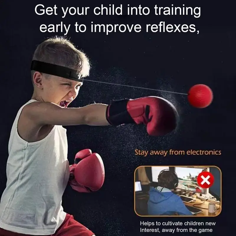 Boxing Training React Ball React Training Boxing Reflex Ball With Headband Workout Equipment Beginners Fitness Reflex