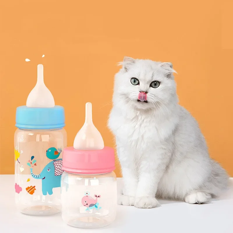 

Pet Feeding Bottle for Dogs and Cats, Drinking Nursing Pacifier, Newborn Puppy, Silicone Bottles, 60ml, 125ml