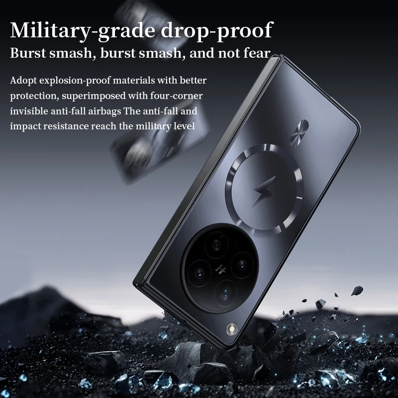 Matte AG Bare Metal Feel Magnetic Armor Case