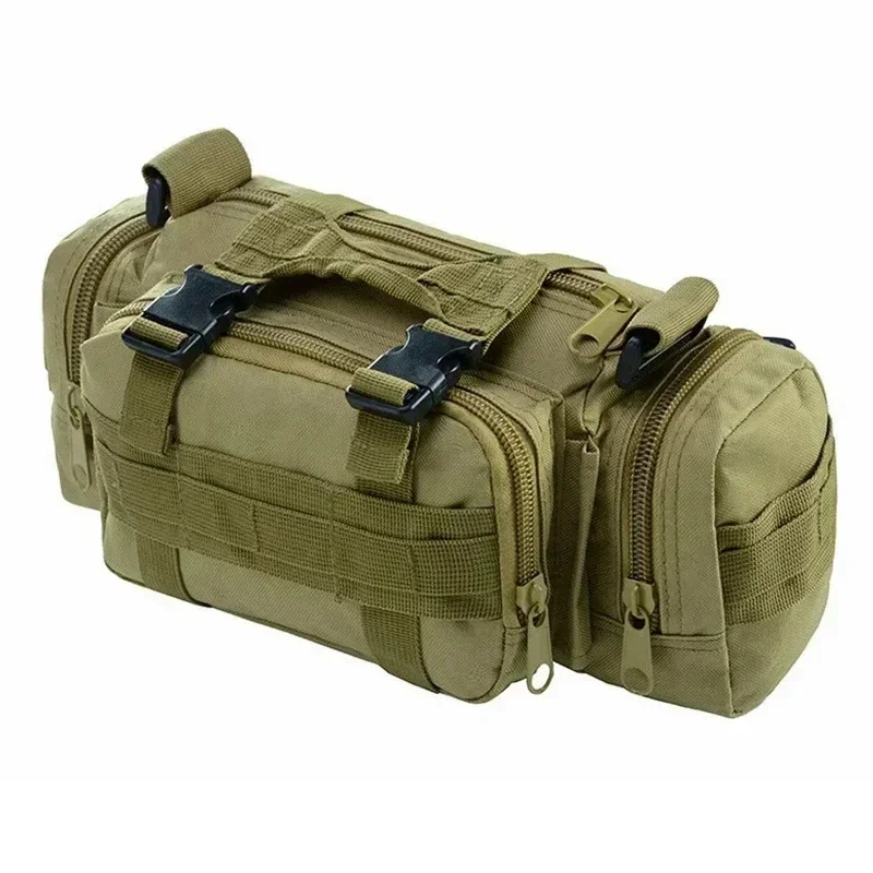 Outdoor Hiking Waist Bag 600D Waterproof Oxford Climbing Shoulder Bags Fishing Camping Hiking Pouch Chest Bag