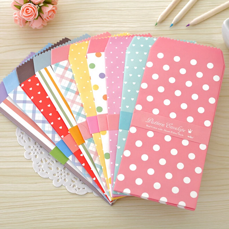 Cute Envelope Small Gift Craft Envelopes kraft paper envelopes mailing envelopes mini envelopes window envelopes mailing bags For Letter Invitations 5Pcs/set Ambachtelijke Voor Wedding Brief Uitnodigingen5Pcs/set
