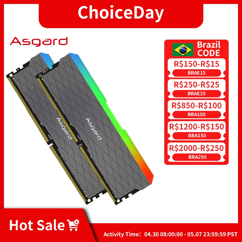 Asgard-DDR4 RAM PC Série W2, Memória Desktop, XMP, 16GB, 32GB, 3200MHz, DIMM