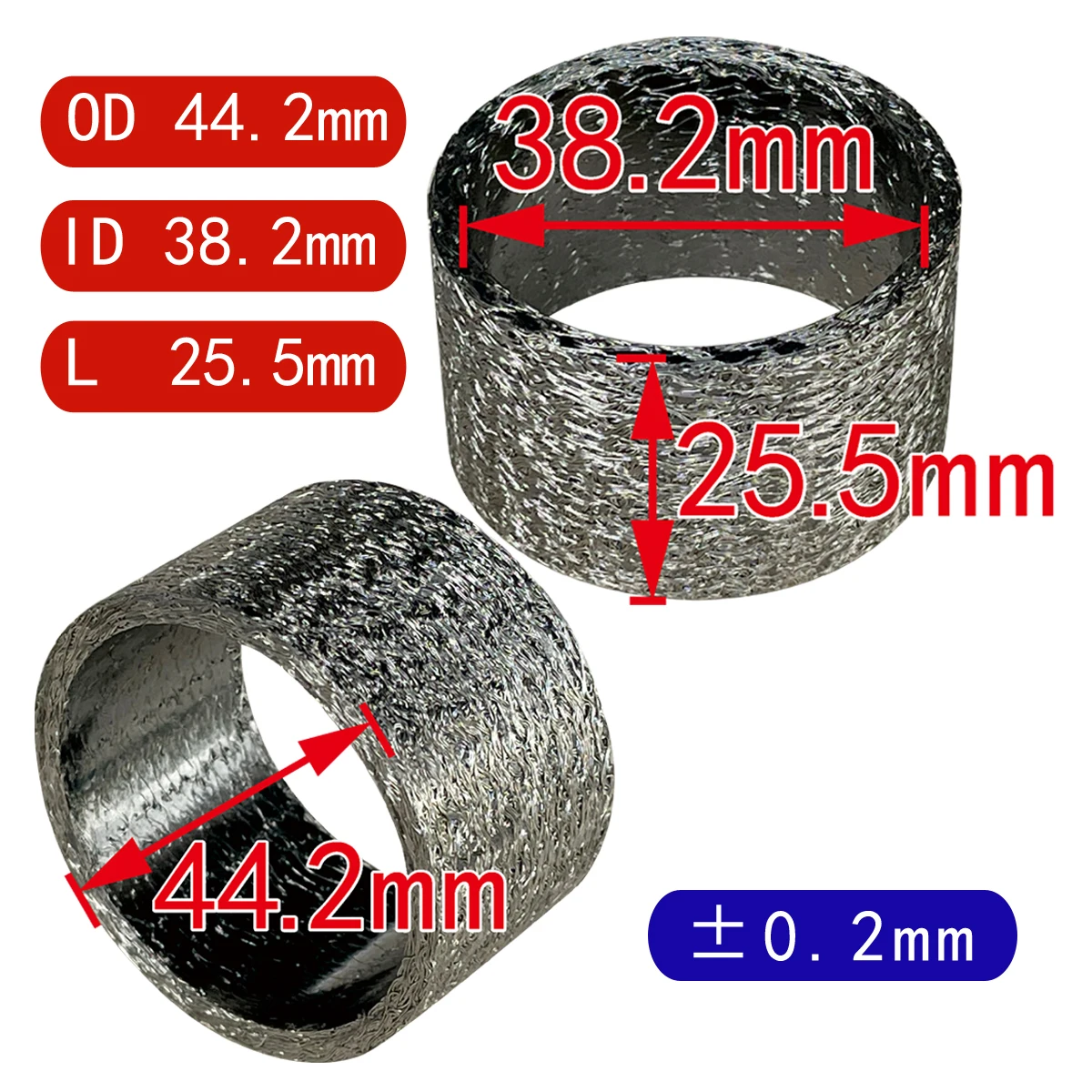 38.2x44.2x25.5 Seals Exhaust Muffler Gasket For Honda Cx500 1979 Cx650