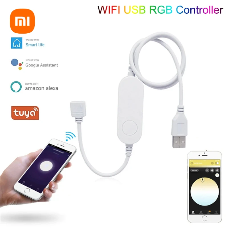 

Осветительный прибор Xiaomi DC12V-24V Mini Zigbee, регулятор яркости, одноцветная Светодиодная лента, контроллер освещения, работает с Alexa Smartthings