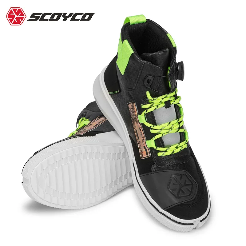 

Scoyco Motorcycle boot cycling shoes motorcycle riders anti fall shoes racing boots board shoes spring men bike shoes
