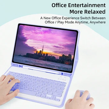 Magic Keyboard for iPad Pro 11 12.9 Air 4 5 2024 Air 11 M2 Pro 11/13 M4 iPad 7/8/9th Mini 6 7 10.9 5/6th 9.7 10th Gen Cover 2