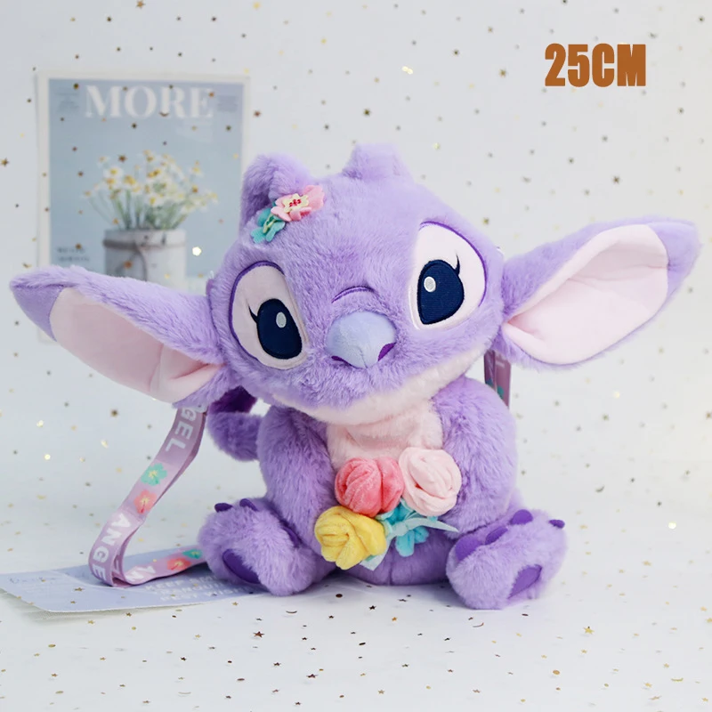 DISNEY'S ANGEL STITCH Plush Toy With Soft And Fluffy Purple Fur $39.82 -  PicClick AU