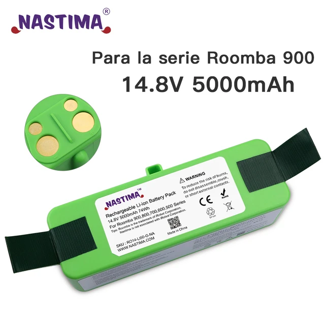 Batería de iones de litio 14,8 V 14,4 V 5000mAh para iRobot Roomba 980/960/895/890/860/695/680/690/675/640,  reemplazo de la batería Original de 1800mAh - AliExpress