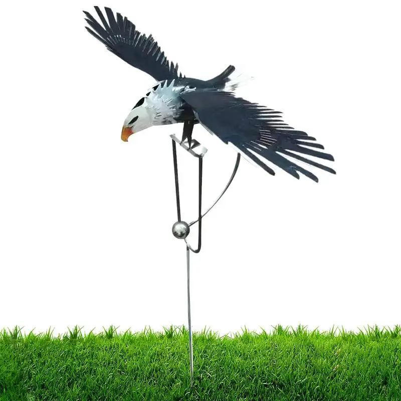 

Eagle Statue Sturdy Owl Garden Art Outdoor Garden Stake Decoration Large Outdoor Statues Metal Yard Art For Patio Backyard