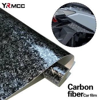 Pellicola in vinile al carbonio per auto Pellicola protettiva lucida forgiata in PET Pellicola autoadesiva per cambio colore Adesivi impermeabili per accessori auto