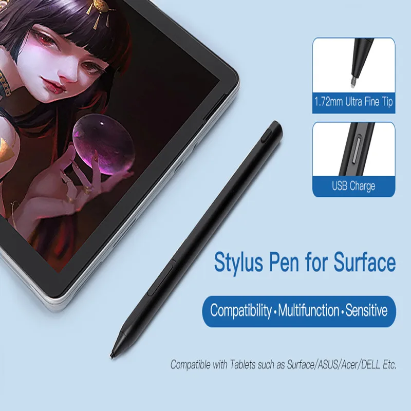 HP ENVY X360 Pavilion X360 Spectre X360 2-in-1 노트북용 스타일러스 펜 충전식 MPP 2.0 틸트 펜 3J122AA ABB