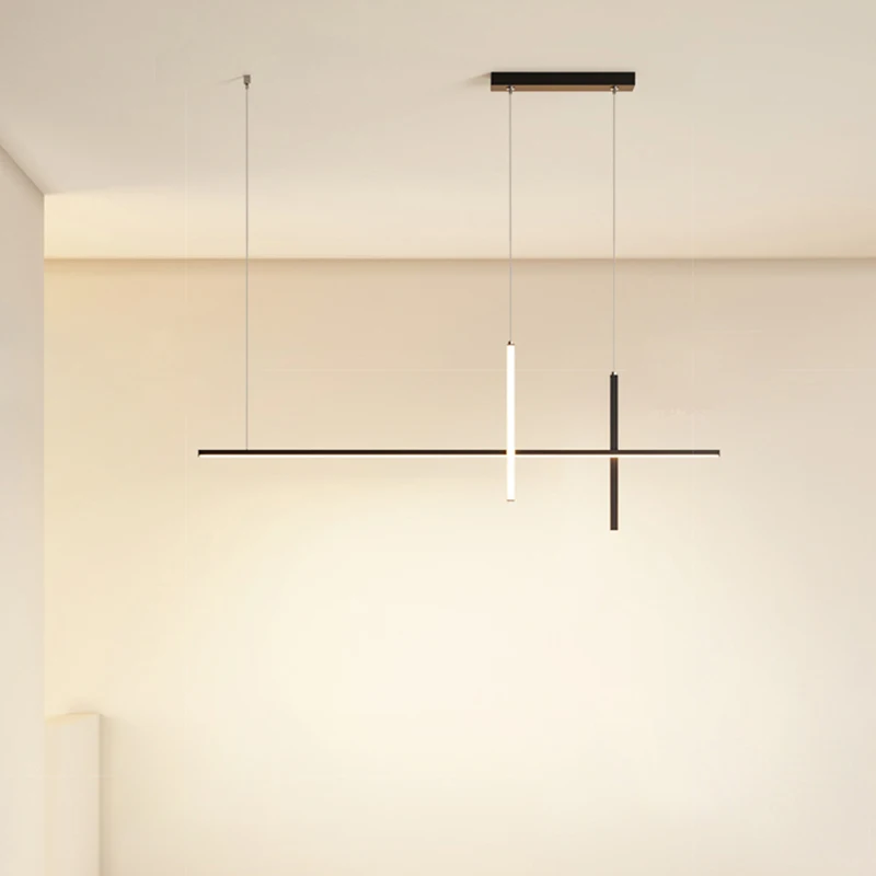 Dining room Chandelier LED Simple Modern Fashion Minimalist Strip Designer Dining room Bar Table Lamp led chandelier ceiling chandelier