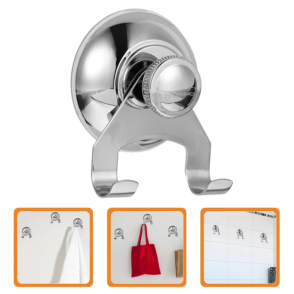 

Sucker Clothes Hook Shower Curtain Hooks Suction Cup Towel Rack Bathroom Hanger Coat