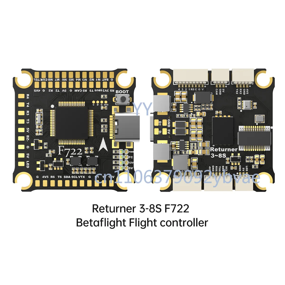 FPV 레이싱 플라이트 컨트롤러 F722 3-8S 베타플라이트 통합 블랙박스