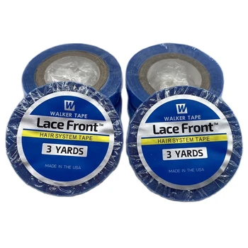Nastro Adesivo Blu per Parrucche e Toupet, Larghezza 1,0 cm, 3 Iarde, Nastro Biadesivo per Extension Capelli