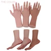 Realistic Silicone Material Female Hands Foot Model Lifelike Silicone  Hand Foot Mannequin for Hand Art Jewelry Display 2