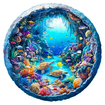 πͺΈ Ocean Serenity Wooden Puzzle β Mindful Marine Escape for Stress Relief 1