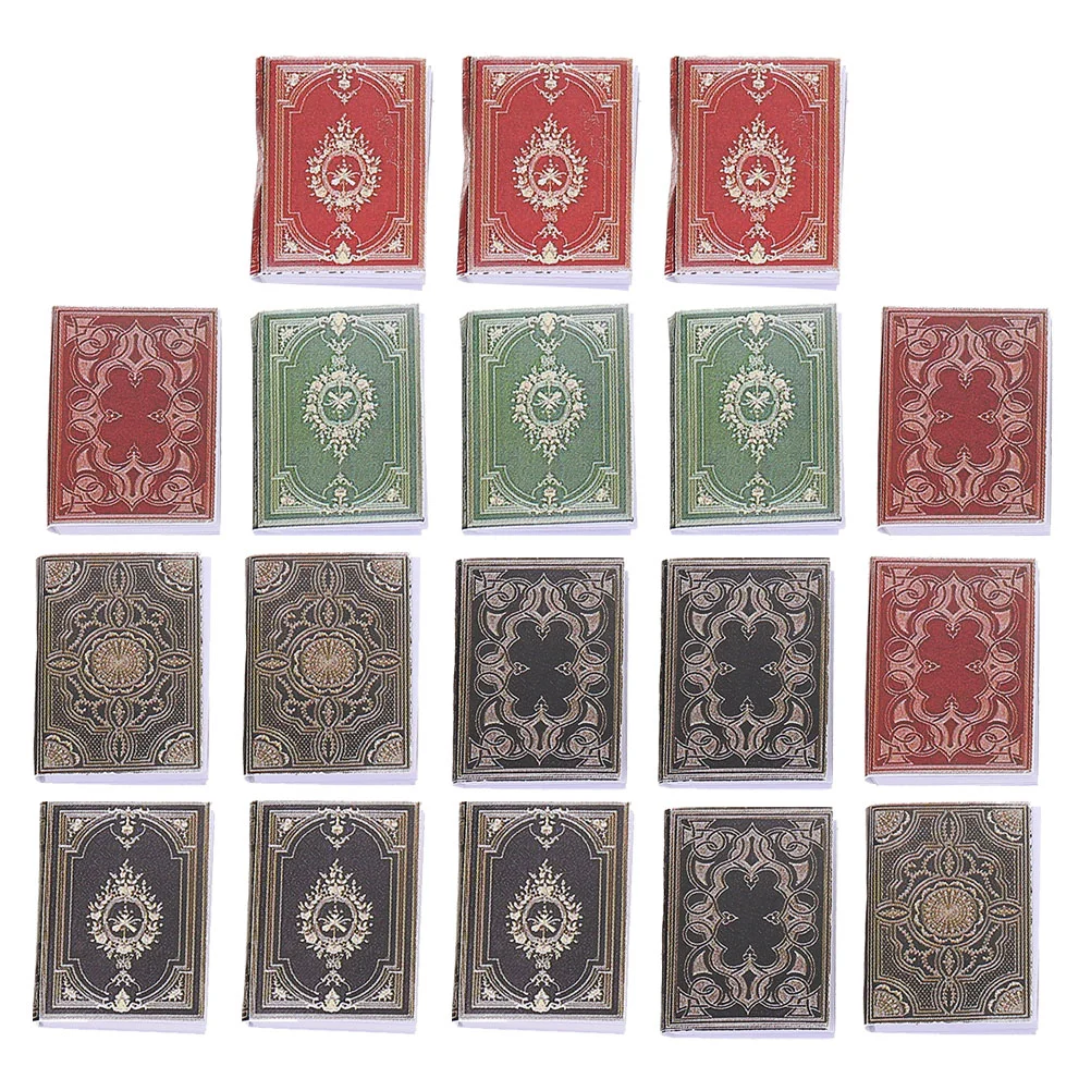 

18pcs Miniature Book Mini Book Figurine House Mini Book Ornament House Supply