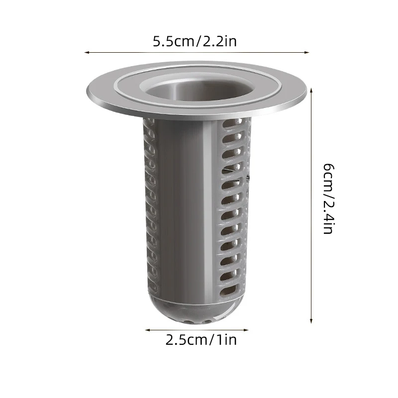 4PCS Plastic Sink Drain Filter Anti Clogging Hair Catcher Shower Bathroom Essential Pipes and Drainage Accessories