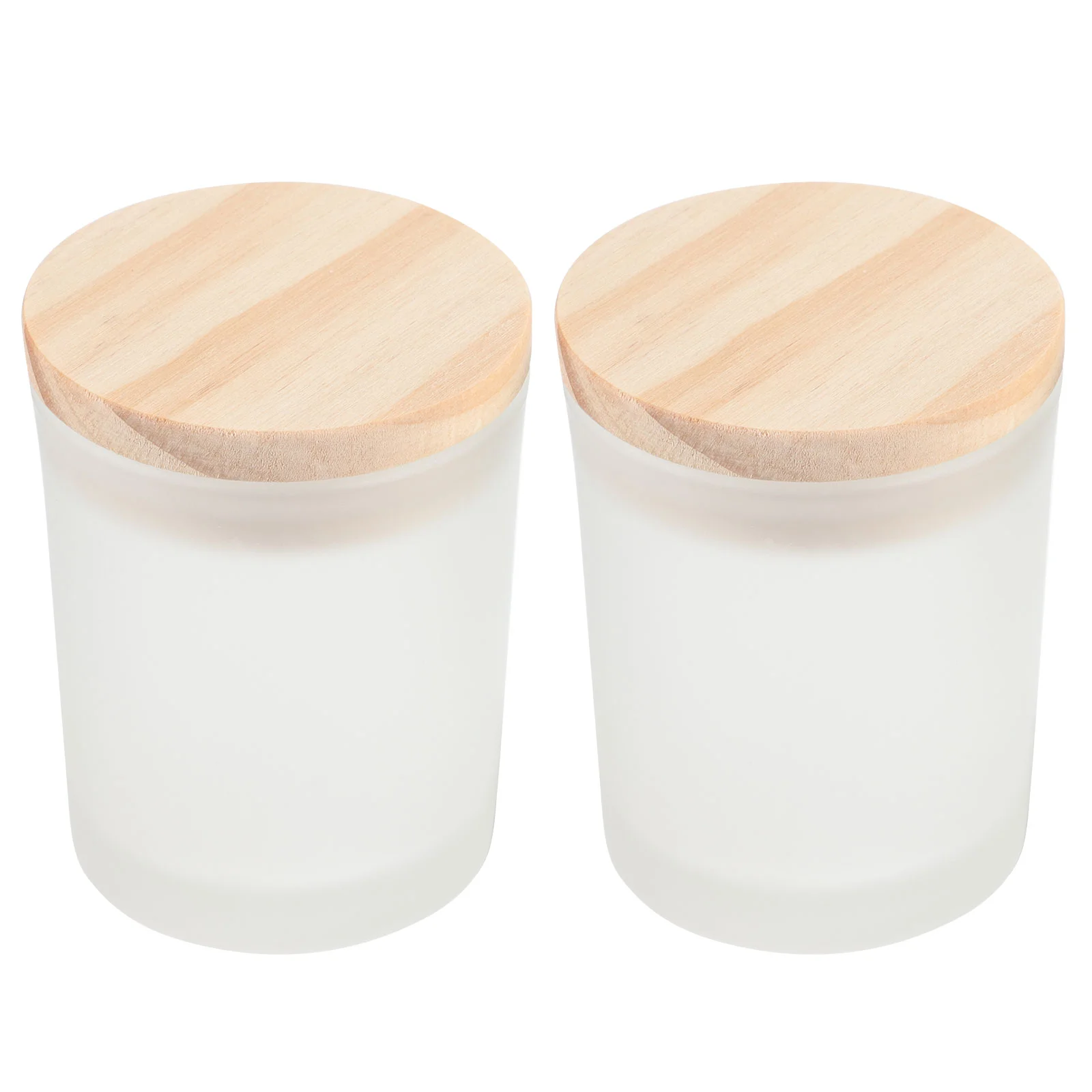 

2 Pcs DIY Cup Jars Small Storage Container Aromatherapy Scented Tin Glass Bottle