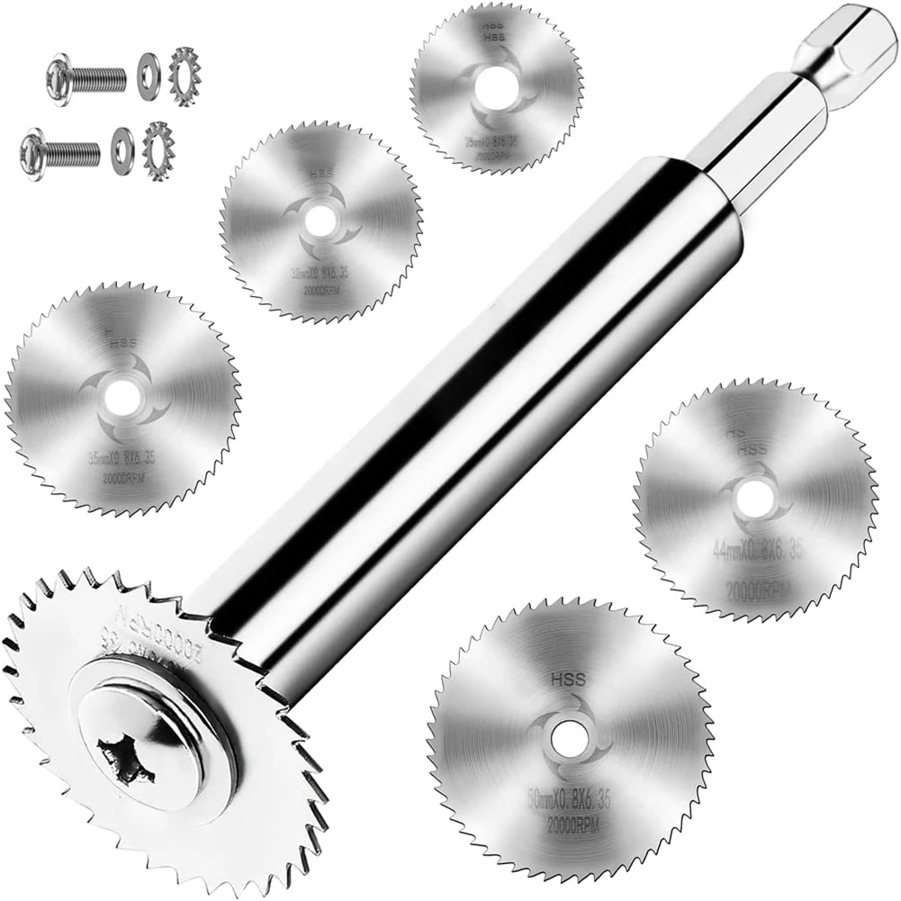 Pipe Cutter PVC Inside 1/4Inch Hex Shank 5Pcs Saw Blades
