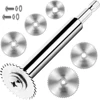 PVC Pipe Inside Cutter with 1/4Inch Hex Shank, Plumbing Inside Cutter Internal Pipe Cutter, 5Pcs Saw Blades 1