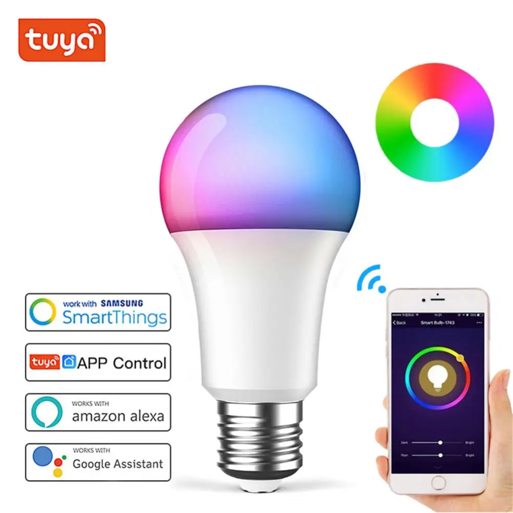 Tuya Treatlife Wifi Led Lampadine Intelligenti 9W E27 Rgbcw 220-240V Dimmerabile Funziona Con Smart Life Tramite Alexa Google Home Alice