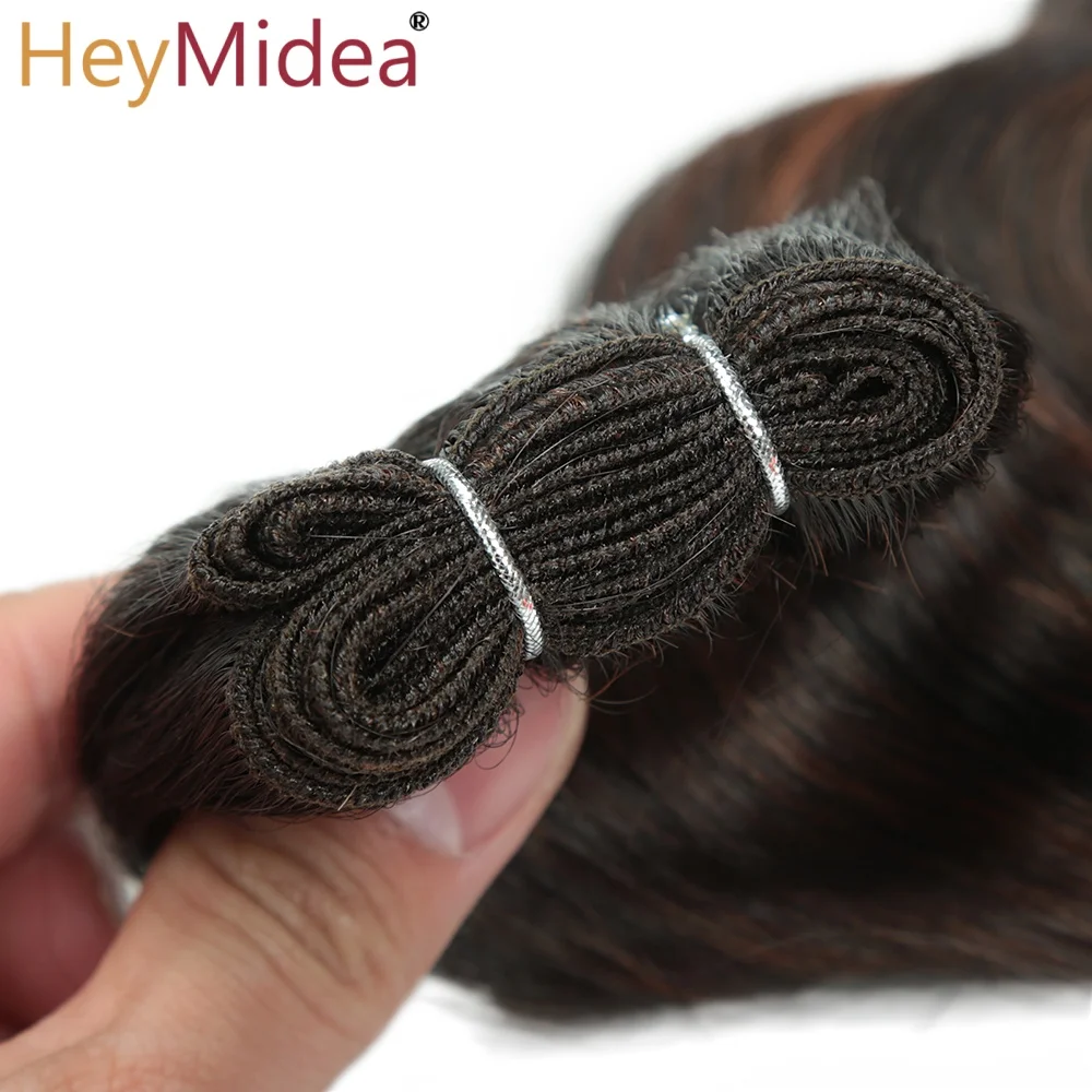 Body Wave Hair Bundles Weft Hair Piano Ombre Blonde Natural Synthetic Hair Extensions Thick Ponytail Loose Deep Hair Weaving 5