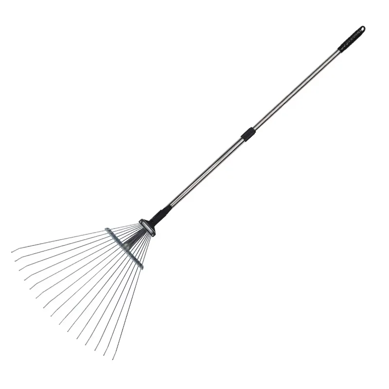 Leaf Rake Stainless Steel Retractable, Used for Dry Leaves, Garden Finishing, Branch Cleaning, Garden, Garden Tools, Lawn Tools 6