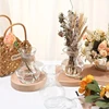 12PCS Transparent Plastic Vases Cute Tiny Flower Bulb Plant Containers Mini Hydroponic Plant Flowerpot Rustic Wedding Home Decor 6